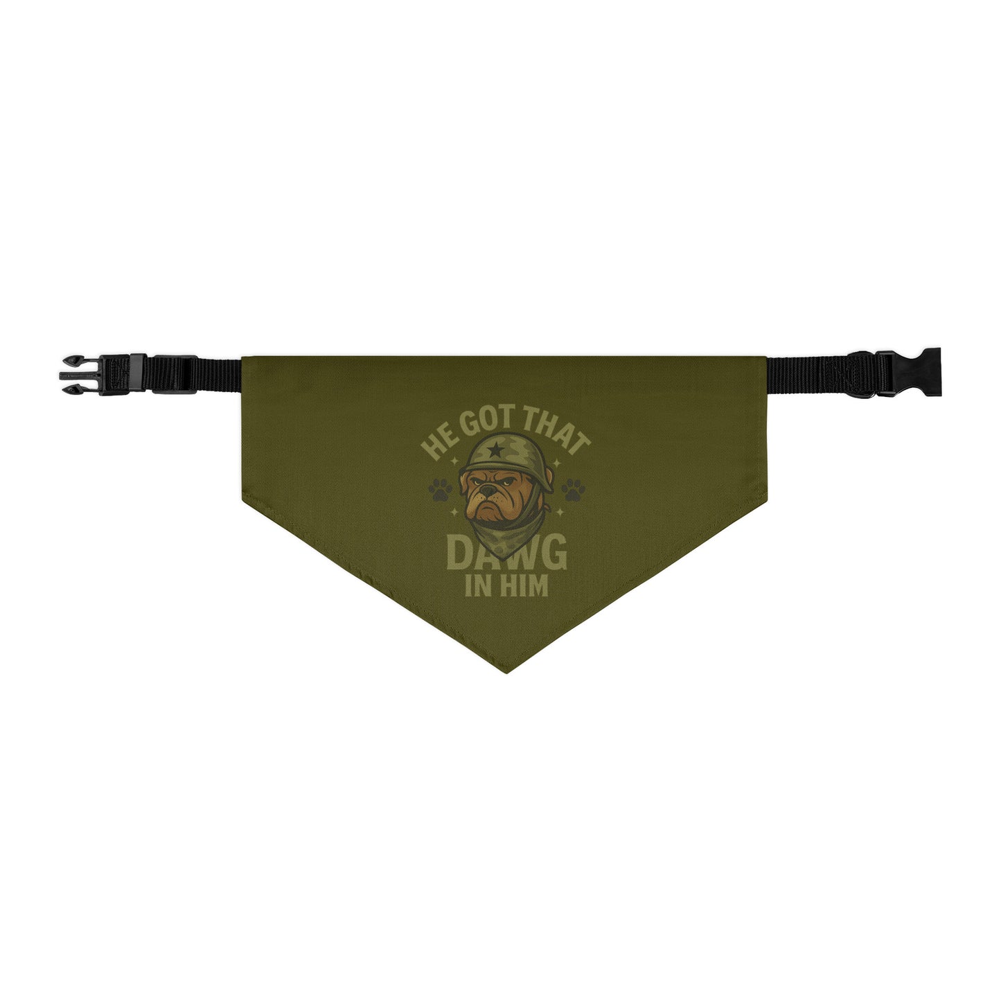 DAWG SQUAD LEGENDS - Pet Collar Bandana : Military version
