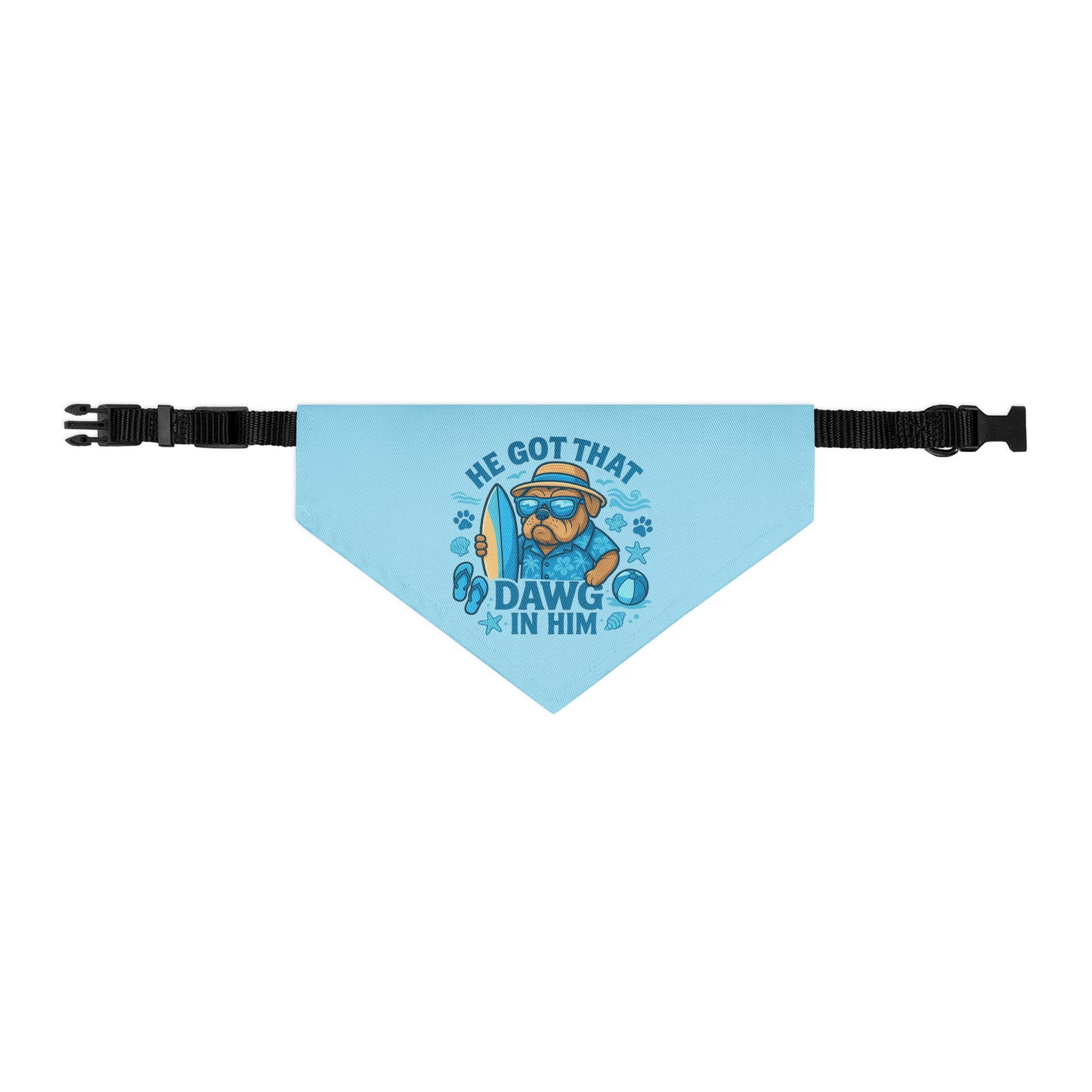 DAWG SQUAD LEGENDS - Pet Collar Bandana : Beach version