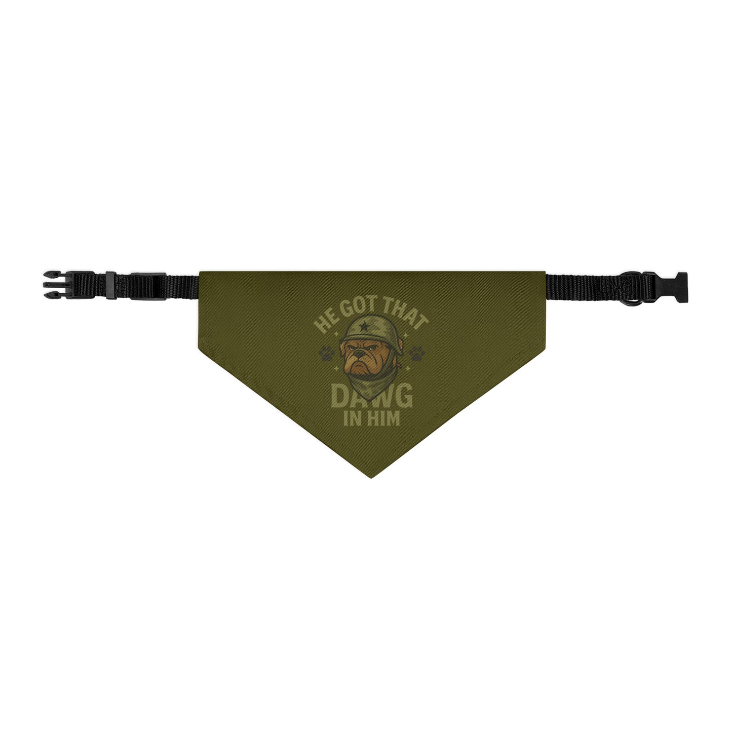 DAWG SQUAD LEGENDS - Pet Collar Bandana : Military version
