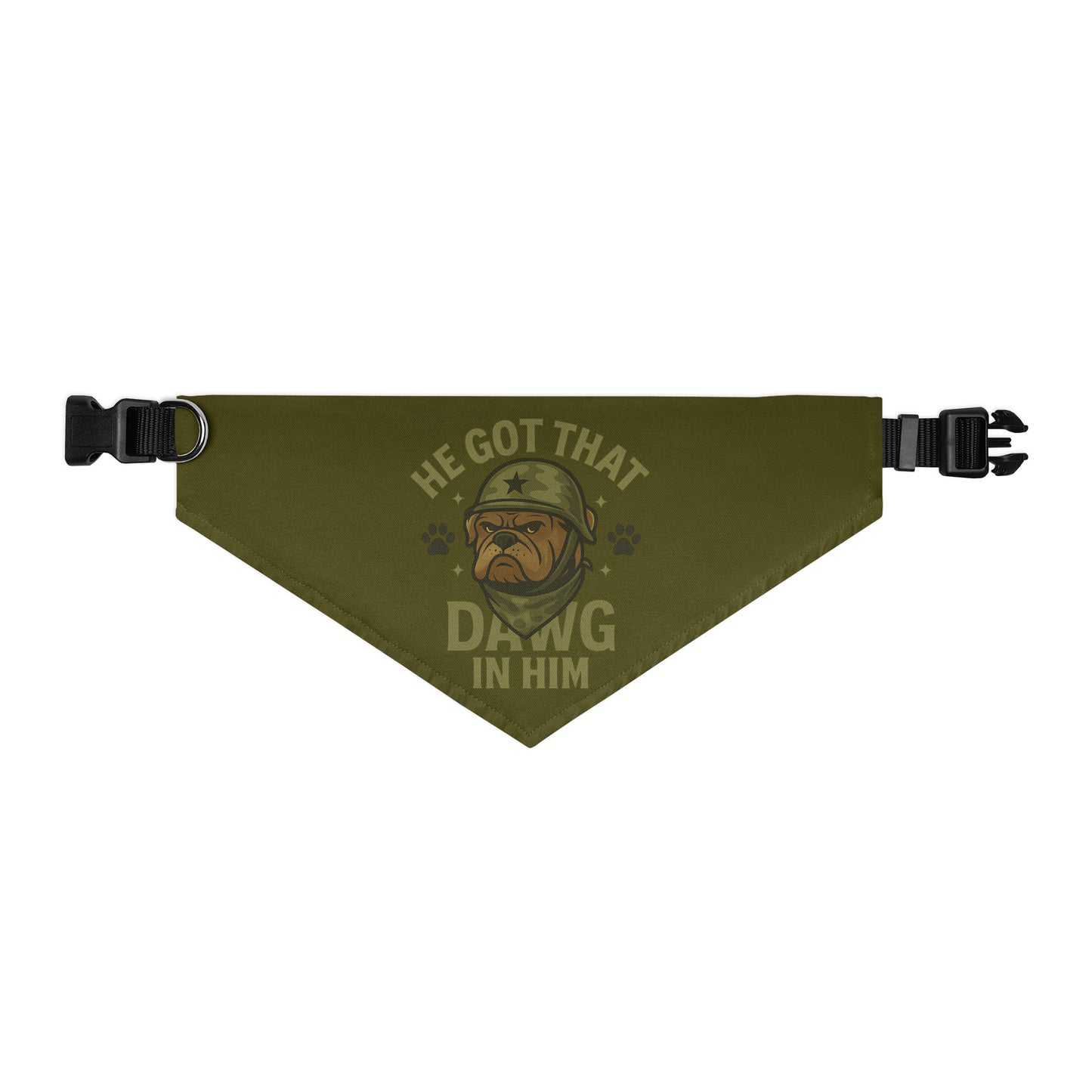DAWG SQUAD LEGENDS - Pet Collar Bandana : Military version